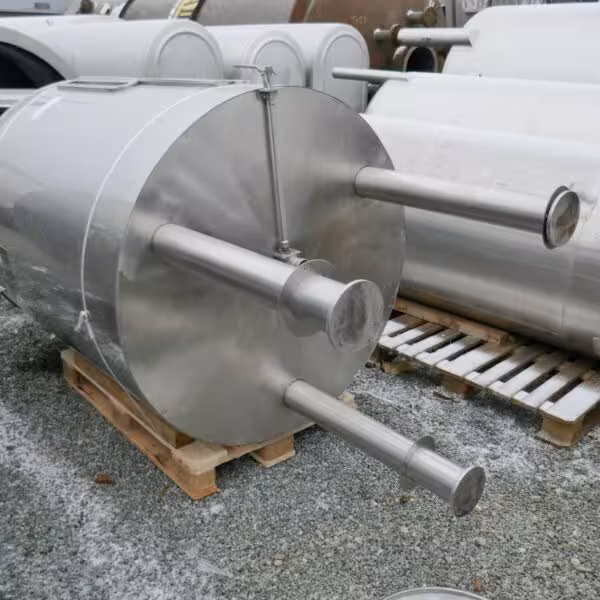 1200 liter heat-/coolable agitator tank, Aisi 304 with anchor agitator