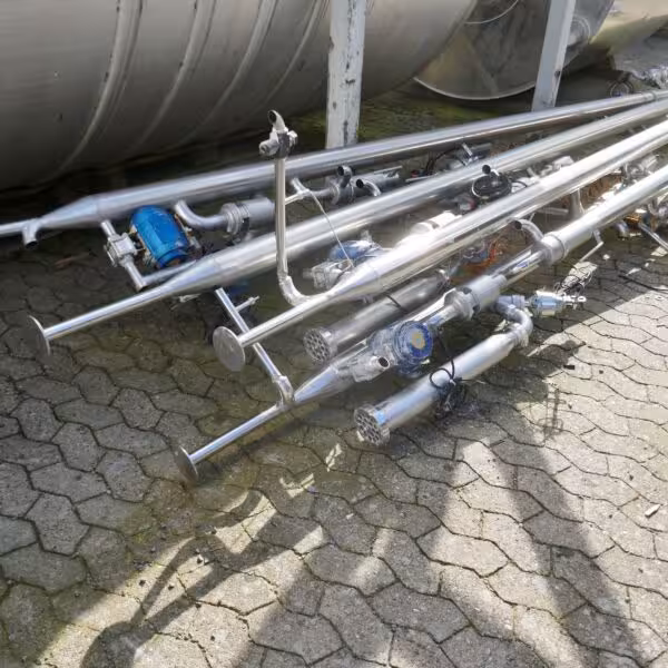 6 tubi in acciaio inox 304 con vari raccordi (prezzo completo)