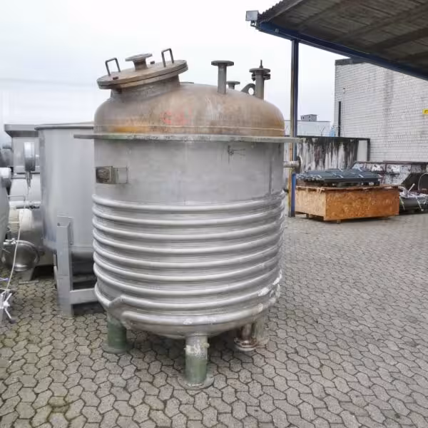 Serbatoio a pressione riscaldabile/raffreddabile da 2500 litri in acciaio inox 316