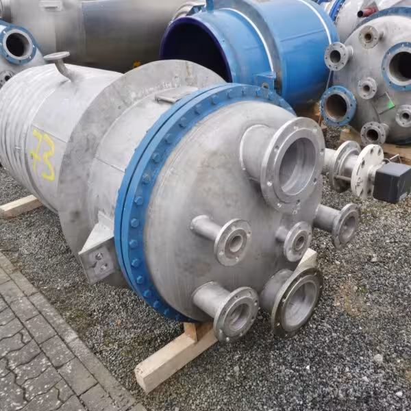 Recipiente a pressione riscaldabile/raffreddabile da 1969 litri in acciaio inox 316