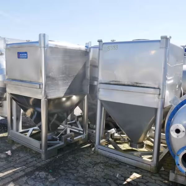 1950 Liter Schüttgutcontainer aus V4A