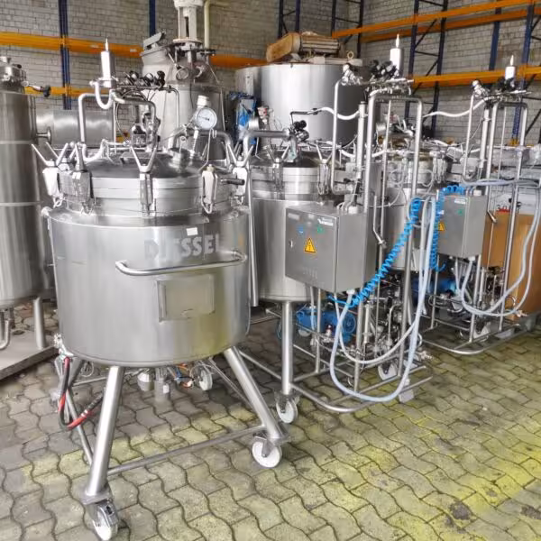 Recipiente a presión calentable/refrigerable de 280 litros en acero inoxidable 316