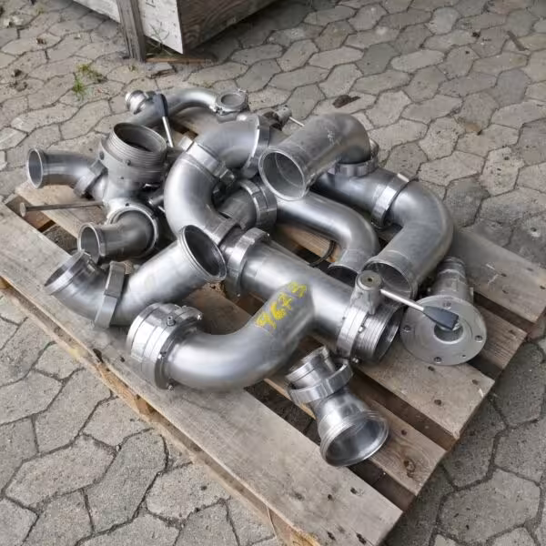 Raccordi di uscita e tubi in acciaio inox 304 (DN100 DIN11851)