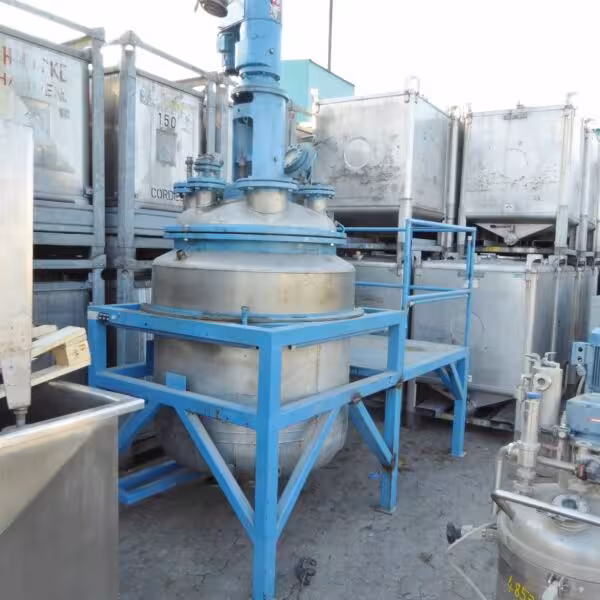 950 Liter heiz-/kühlbarer Behälter aus V4A