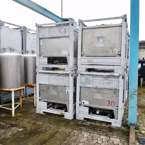 Contenitore IBC da 800 litri in acciaio inox 304