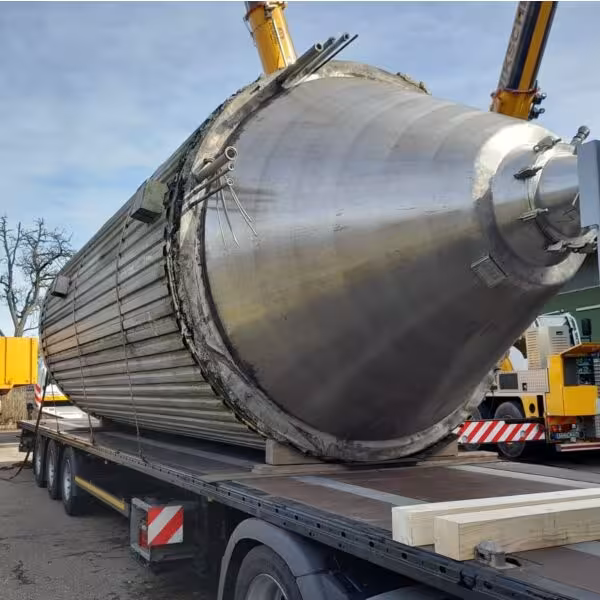 37800 litri serbatoio a pressione riscaldabile/raffreddabile / serbatoio di fermentazione cilindrico (ZKG) in acciaio inox 304