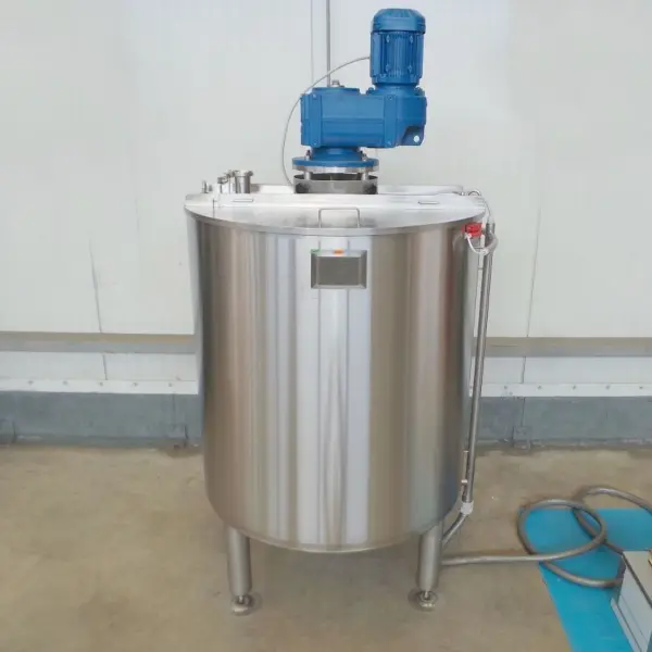 Werksneuer 500 Liter temperierbarer Mischbehälter aus V2A mit Ankerrührwerk