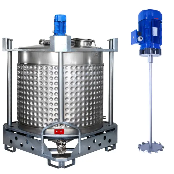 Brand new 1023 liter heat-/coolable agitator container with dissolver mixer (type AIT)
