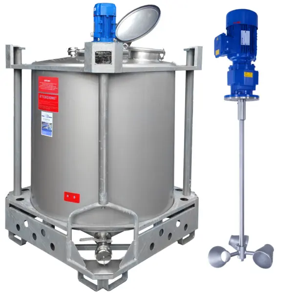 Nuovo Serbatoio agitatore da 1023 litri con agitatore a secchiello (tipo AIT)