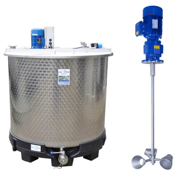 Brand new 1150 liter agitator tank with cup stirrer (type SDE)