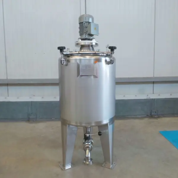 Serbatoio da 150 litri nuovo di fabbrica in acciaio inox 316 (agitatore disponibile con sovrapprezzo)