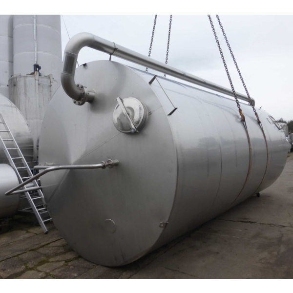 Serbatoio di stoccaggio verticale da 45.000 litri in acciaio inox 316 (idoneo al contatto con gli alimenti)