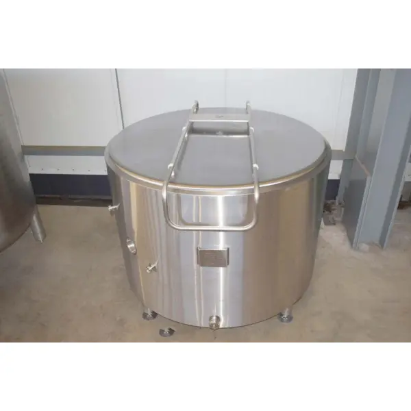 Ungebrauchter 1000 Liter kühlbarer Fermentationstank aus V2A 