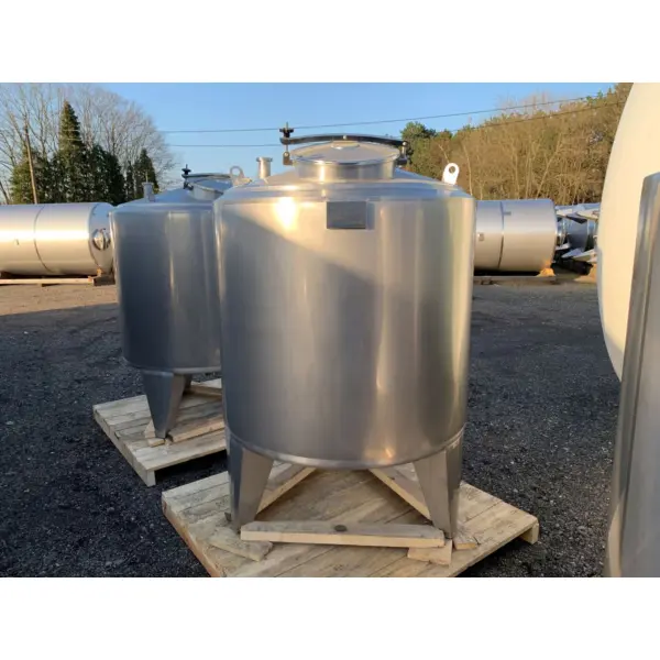 Serbatoio isolato da 1000 litri in acciaio inox 316, non utilizzato.