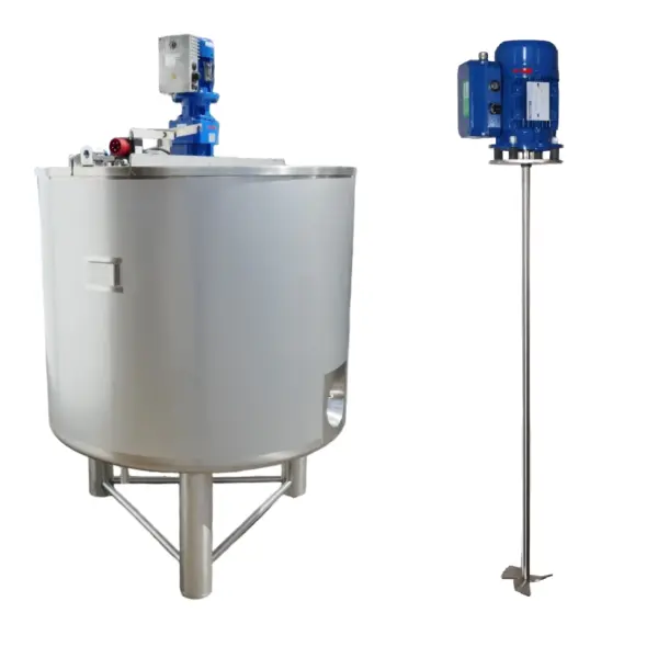 Brand new 1169 liter heat-/coolable agitator tank, Aisi 316 (type FOT) with high-speed propeller agitator 