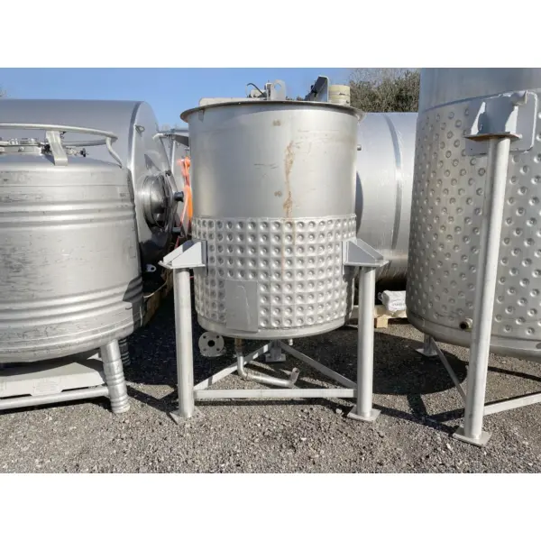 870 Liter heiz-/kühlbarer Behälter aus V2A