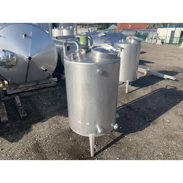 850 Liter Rührwerksbehälter mit Propellerrührwerk aus V2A