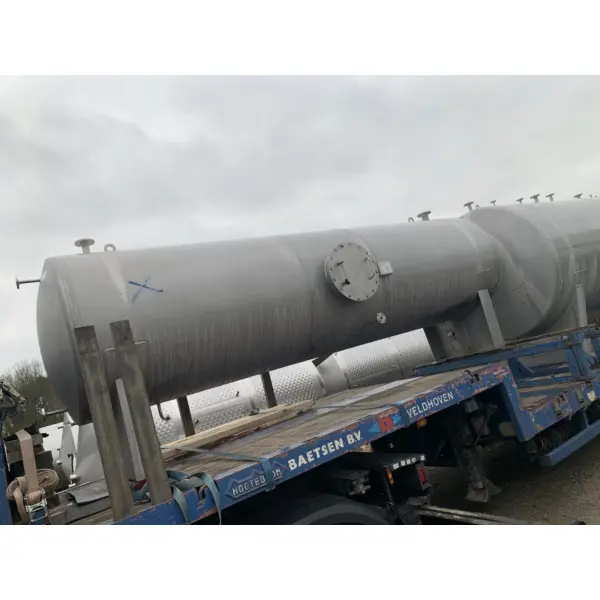 7500 Liter horizontaler Lagertank aus V2A