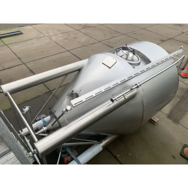 Recipiente a presión calefactable/refrigerable de 3850 litros de acero inoxidable 304, nuevo de fábrica.