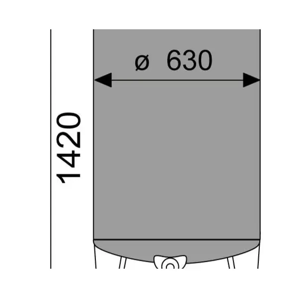 Depósito nuevo de 300 litros en acero inoxidable 304