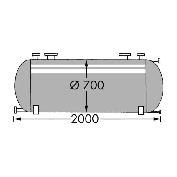 650 Liter Behälter aus V4A