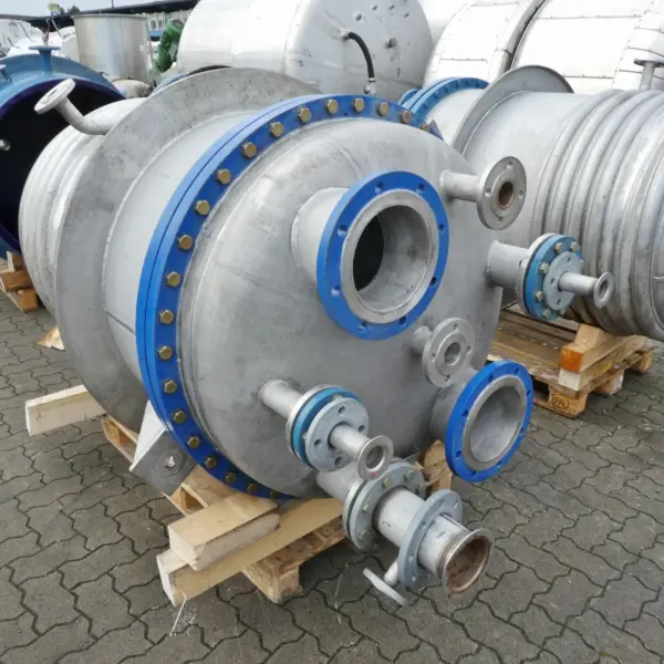 Recipiente a presión calentable/refrigerable de 1345 litros en acero inoxidable 316