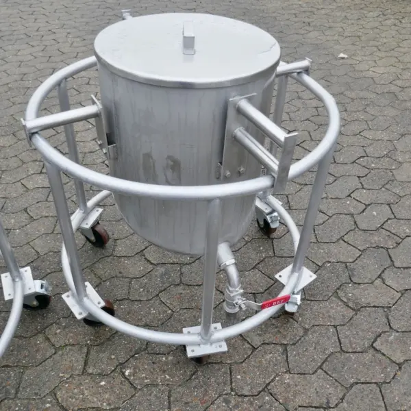 Serbatoio mobile da 60 litri in acciaio inox 304
