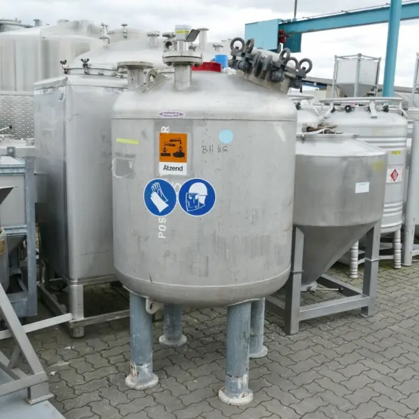 1174 liter vacuum tank, Aisi 316