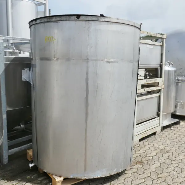 4000 Liter Flachbodenbehälter aus V2A