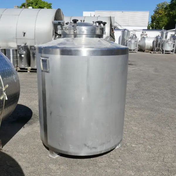 1000 liter heat-/coolable pharmaceutical pressure vessel, Aisi 316 with insulation