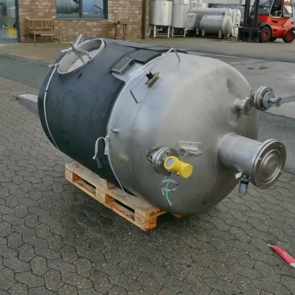 1500 Liter isolierter Druckbehälter aus V2A