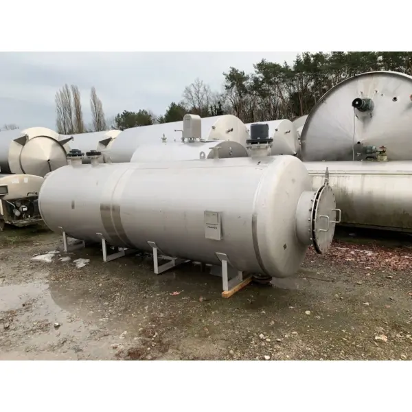 5000 Liter liegender Behälter aus V4A
