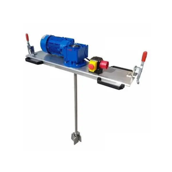 Agitatore IBC / agitatore per container con vite senza fine e agitatore a lama trasversale pieghevole