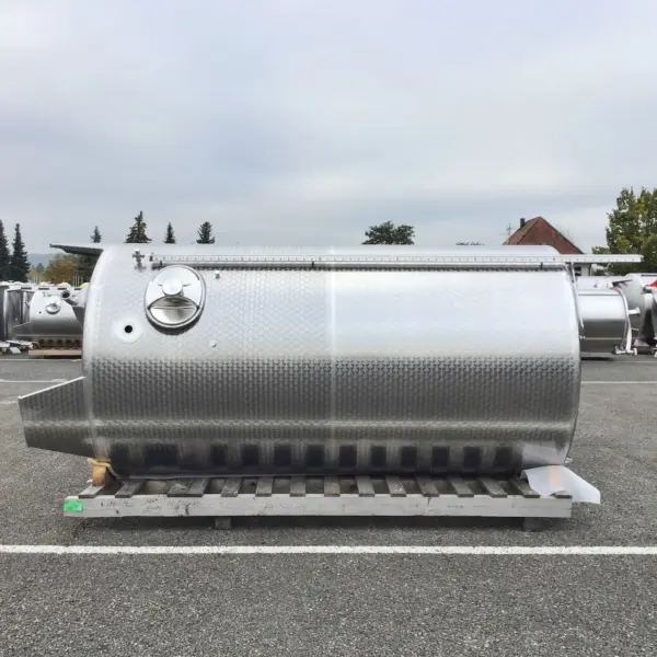 werksneuer 6200 Liter heiz-/kühlbarer Gär-/Lagertank aus V2A