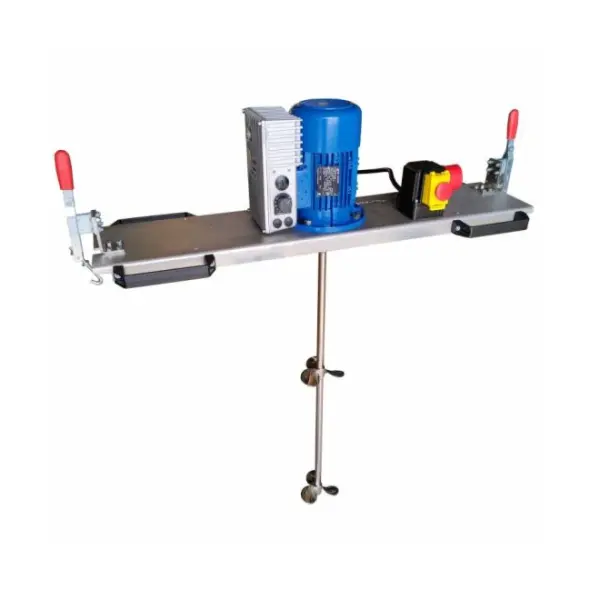 IBC agitator / high-speed container mixer with double propeller stirrer at variable speed