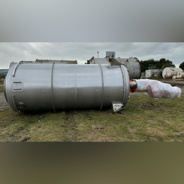 Depósito de mezcla de acero inoxidable 304 resistente a la presión de 10000 litros con agitador de palas cruzadas (a prueba de explosiones)