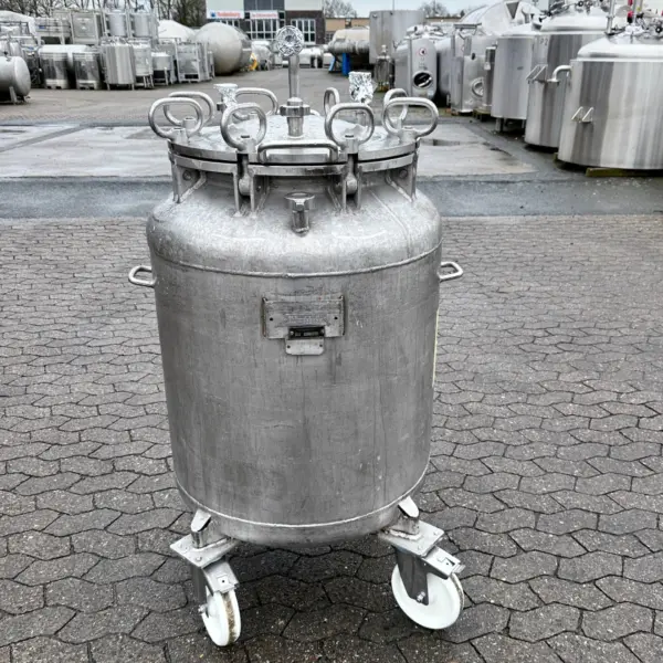 300 Liter fahrbarer Behälter aus V4A