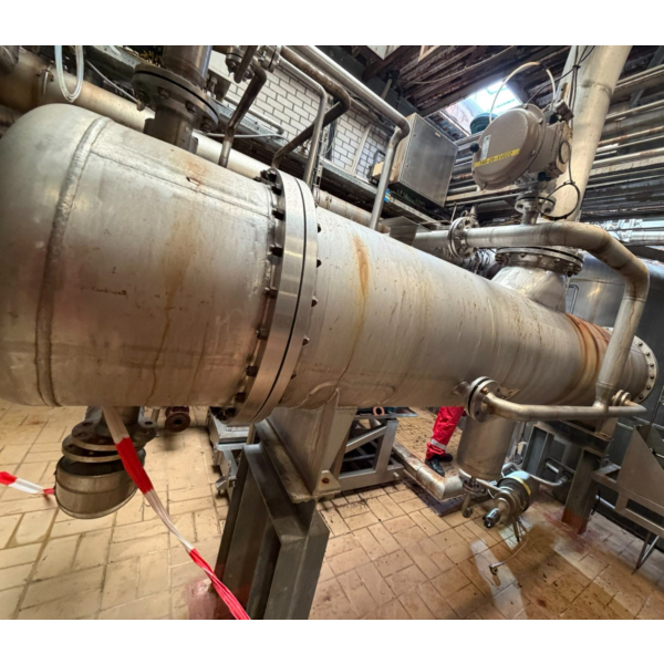Scambiatore di calore a fascio tubiero Cofely da 50 m² in acciaio inox 316