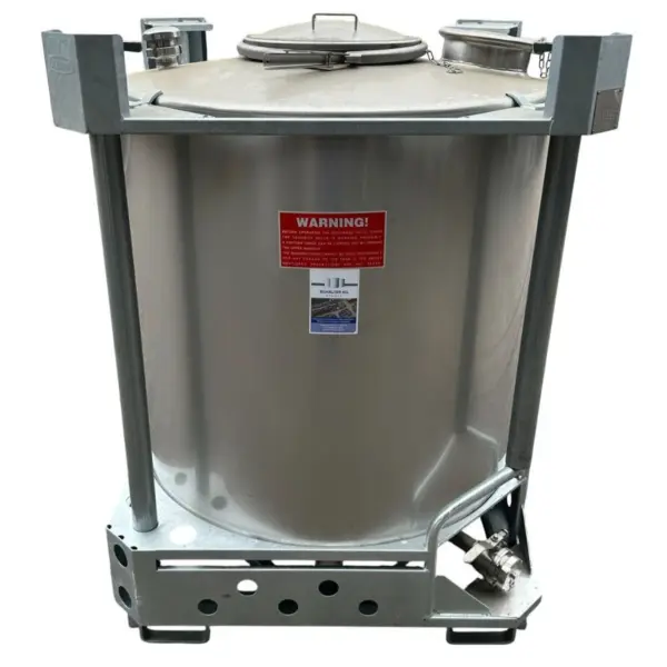 Contenedor de 1000 litros de acero inoxidable 304 (con orificio para la mano adicional)