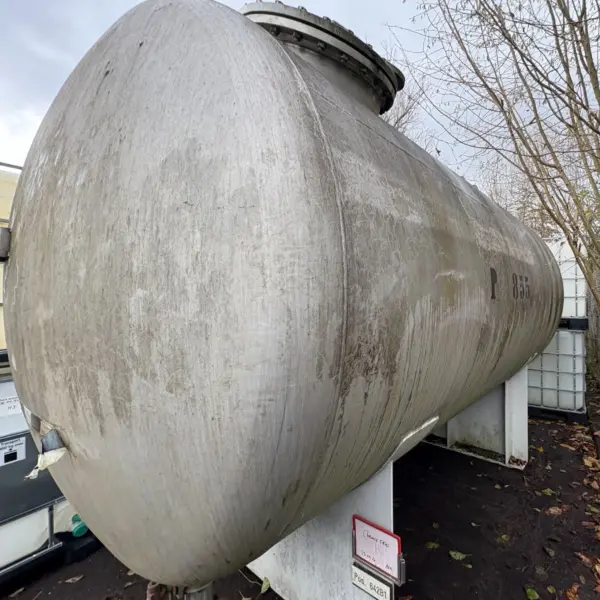 11650 Liter liegender druckfester Lagertank aus V4A