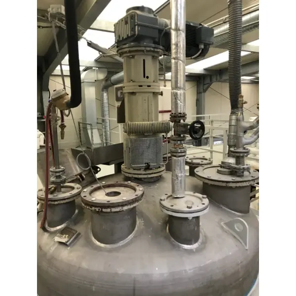 10875 liter heat-/coolable reactor with anchor stirrer, AISI 304