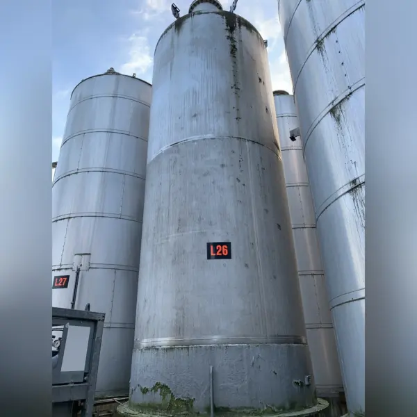 Depósito de 25000 litros en acero inoxidable 316