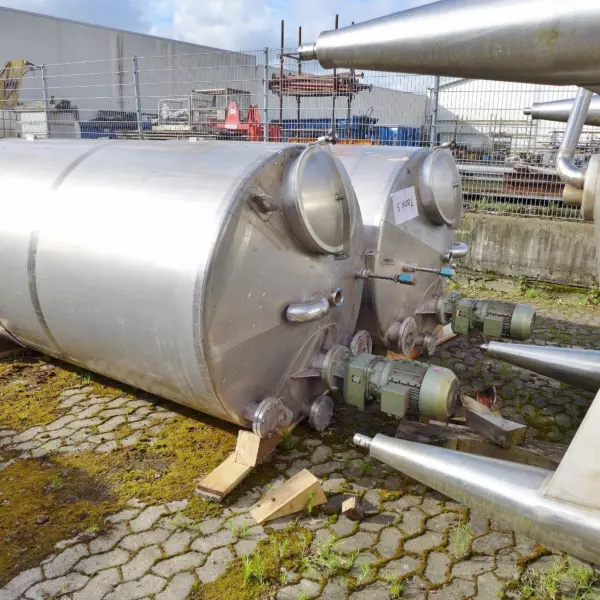 5000 liter agitator tank, Aisi 304 with propeller agitator