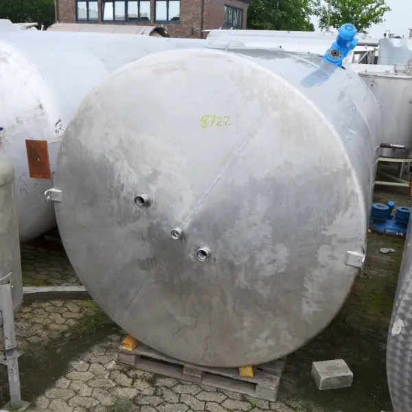 13000 liter agitator tank, Aisi 304