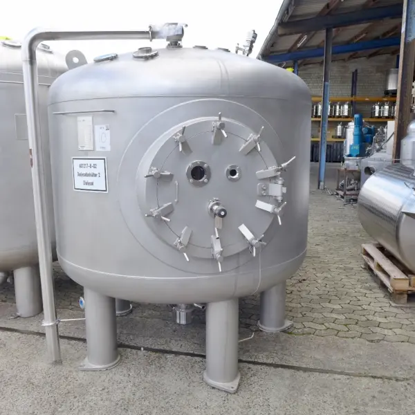 5050 liter aseptic pharma pressure tank, Aisi 316 (built 2016)