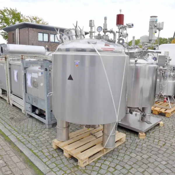 1229 liter heat-/coolable pressure tank, Aisi 316