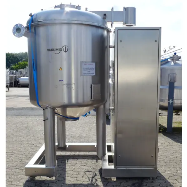 1980 liter vacuum tank, Aisi 316