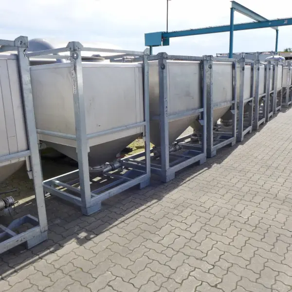 1000 Liter Konuscontainer aus V2A