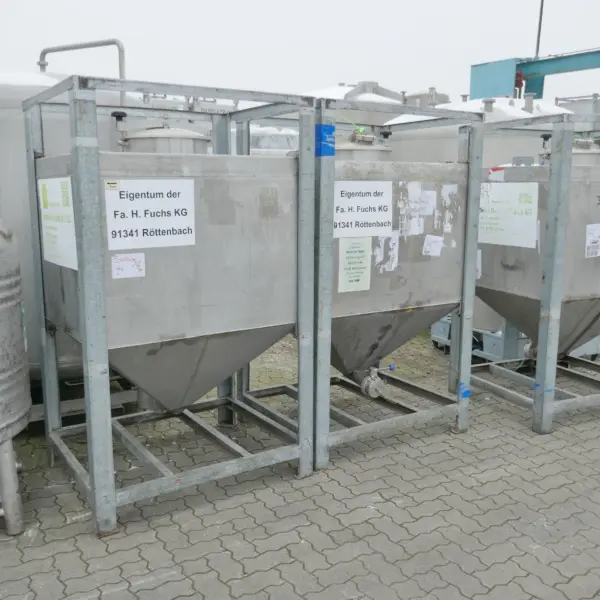 1000 Liter Konuscontainer aus V2A