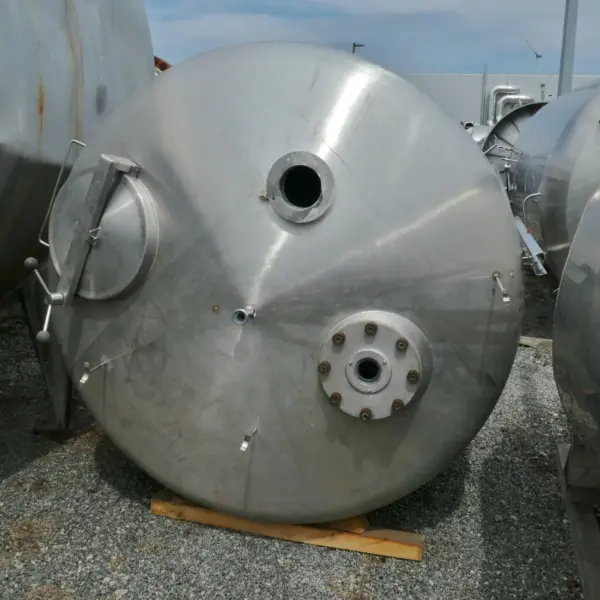 6000 liter stainless steel 304 vessel with agitator flange
